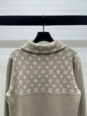 LV 25S LONG-SLEEVE COLOR-BLOCK COLLARED SHIRT 0166