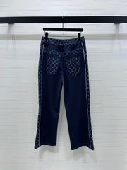 LV 25S PATCHWORK STRAIGHT-LEG DENIM JEANS 0127