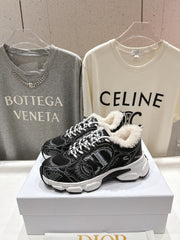 DIOR CHRONO SNEAKER 25S IN BLACK LAMBSKIN AND MESH FABRIC STYLE 3