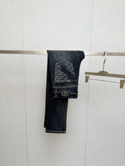BLACK DENIM JEANS FEATURING THE DIOR OBLIQUE MOTIF ON BACK POCKET