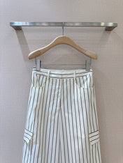 LV 25S VERTICAL STRIPED WIDE-LEG PANTS 0149