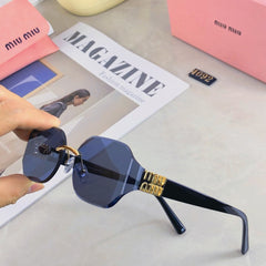 LOGO SQUARE SUNGLASSES 499930 IN METAL