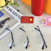 PANTHÈRE RIMLESS RECTANGULAR FRAME SUNGLASSES 573230 IN METAL