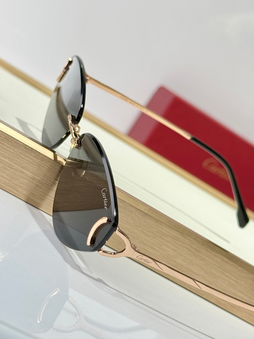 C DE TRIANGLE FRAME SUNGLASSES CT0334S IN METAL