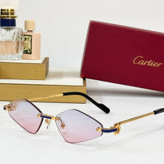 C DE RIMLESS ANGULAR FRAME SUNGLASSES CT0695 IN METAL