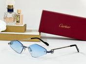 C DE RIMLESS ANGULAR FRAME SUNGLASSES CT0695 IN METAL