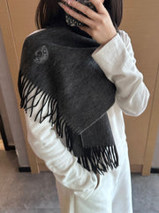 HERMES 25S SCARF 190 IN CASHMERE 854638