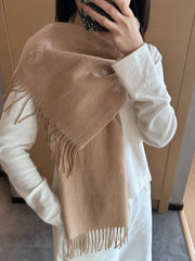 HERMES 25S SCARF 190 IN CASHMERE 854639