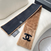 CHANEL 25S SCARF 120 IN FAUX FUR 876435