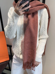 HERMES 25S SCARF 190 IN CASHMERE 854634