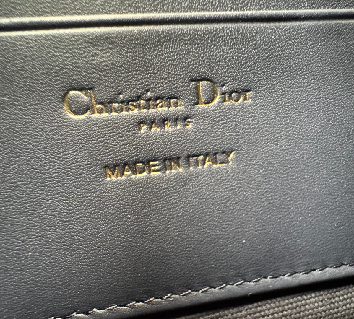 DIOR 25S 30 MONTAIGNE DEA POUCH BLUE OBLIQUE JACQUARD 26 IN CANVAS