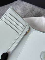 CHANEL 25S MULTI PURPOSE PASSPORT WALLET 15 IN SOFT MINT CALFSKIN GOLD HARDWARE