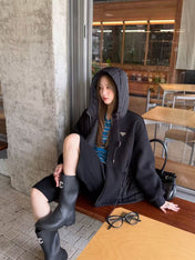 PRADA 25S KNIT HOODED JACKET 333