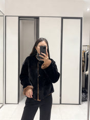 HERMES 25S REVERSIBLE FUR JACKET 474