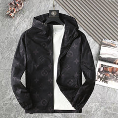 LV BLACK MONOGRAM HOODED JACKET 238975