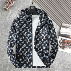 LV HOODED JACKET BLACK MONOGRAM 238982