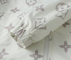 LV WHITE MONOGRAM HOODED JACKET 238986