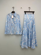 ZIMMERMANN 26S SHIRT AND SKIRT SET STYLE 116