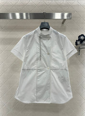 HERMES 25S SHORT-SLEEVE SHIRT DRESS 382