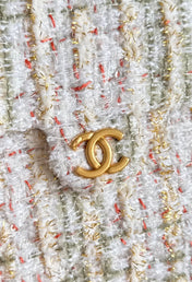 CHANEL 25S HOBO BAG 30 IN MULTICOLOR TWEED WITH GOLD HARDWARE