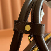 MIUMIU 26S ARCADIE BAG 19 IN DARK BROWN CALFSKIN GOLD HARDWARE