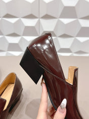 BOTTEGA VENETA 26S VENTURA LOAFERS 40 MM BROWN GLOSSY CALFSKIN