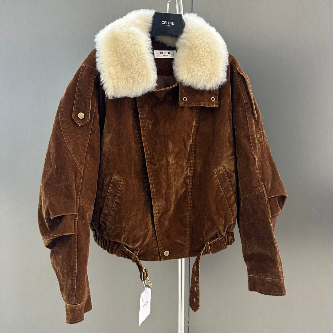 CELINE 25S VELVET DENIM JACKET 0099