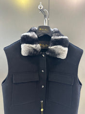 LP 26S FUR-COLLAR VEST 595