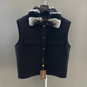 LP 26S FUR-COLLAR VEST 595