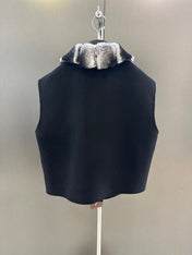 LP 26S FUR-COLLAR VEST 595