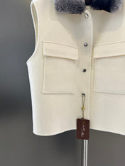 LP 26S FUR-COLLAR VEST 594