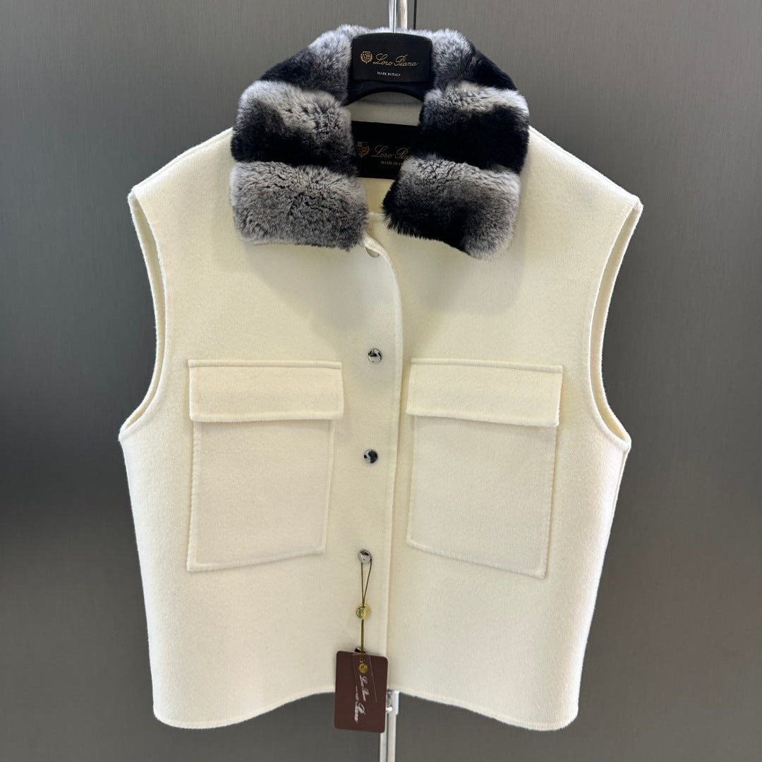 LP 26S FUR-COLLAR VEST 594