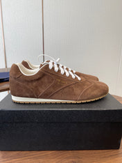 PRADA 25S SNEAKER IN BROWN SUEDE STYLE 12