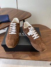 PRADA 25S SNEAKER IN BROWN SUEDE STYLE 12