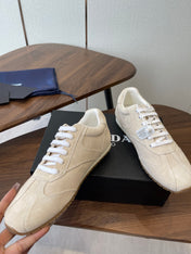 PRADA 25S SNEAKER IN LIGHT BEIGE SUEDE STYLE 11