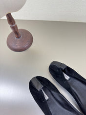 BALLET FLAT IN BLACK SUEDE