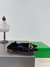 BALLET FLAT IN BLACK SUEDE