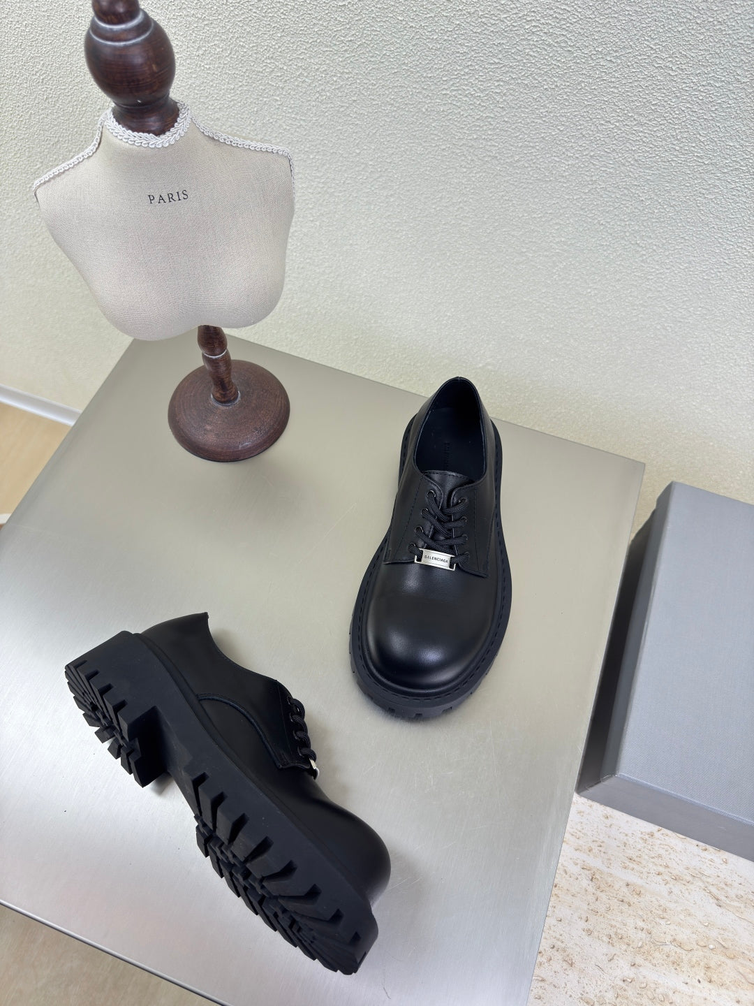 STOMPER DERBY IN BLACK SOFT LAMBSKIN