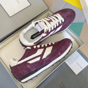 TOM FORD 26S SNEAKERS IN WINE RED SUEDE