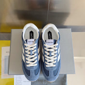TOM FORD 26S SNEAKERS IN BLUE SUEDE