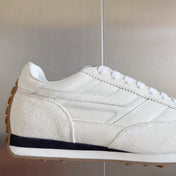 TOM FORD 26S SNEAKERS IN WHITE SUEDE AND CALFSKIN