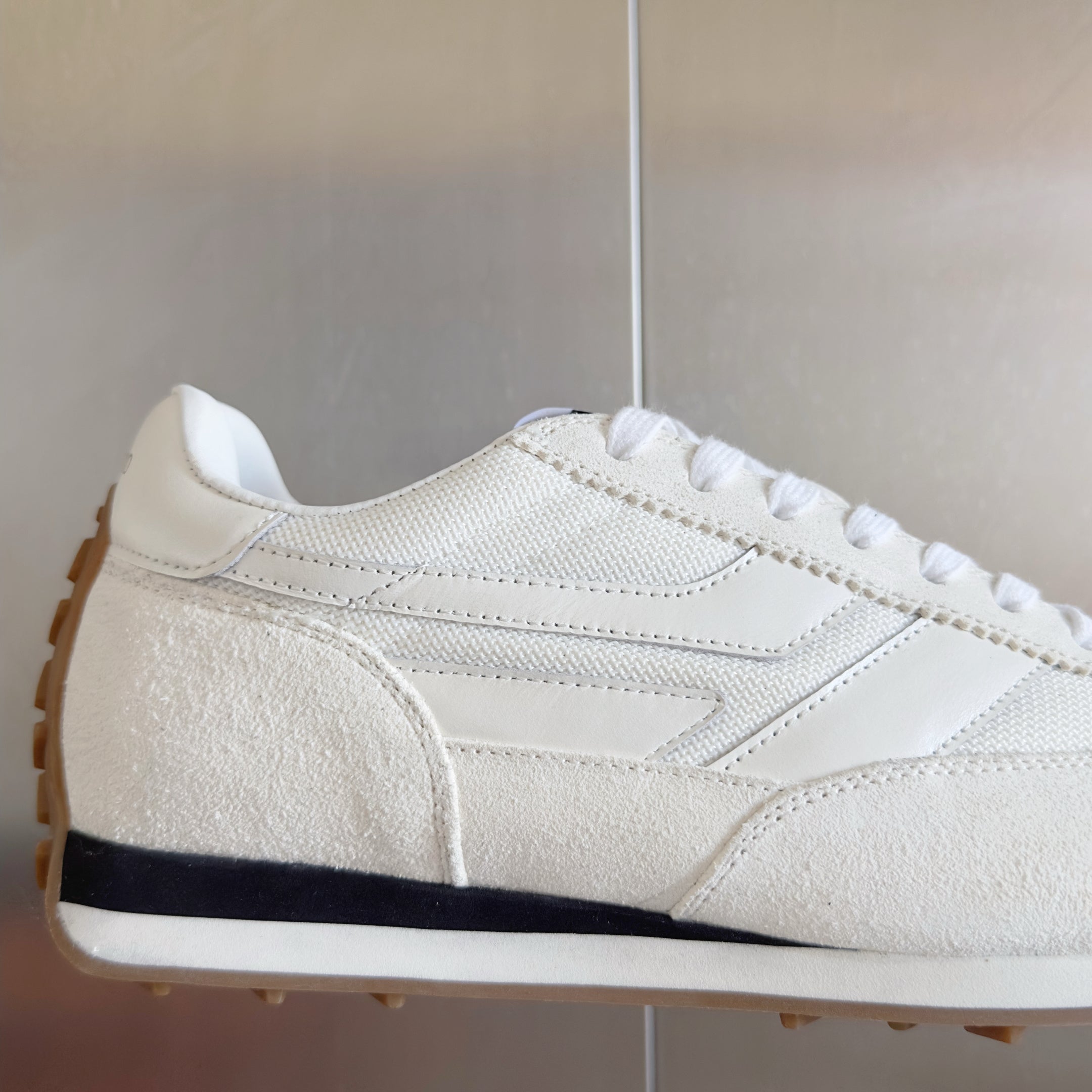 TOM FORD 26S SNEAKERS IN WHITE SUEDE AND CALFSKIN