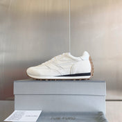 TOM FORD 26S SNEAKERS IN WHITE SUEDE AND CALFSKIN