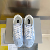 TOM FORD 26S SNEAKERS IN SKY BLUE SUEDE
