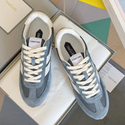 TOM FORD 26S SNEAKERS IN MUTED BLUE SUEDE