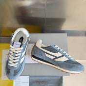 TOM FORD 26S SNEAKERS IN MUTED BLUE SUEDE