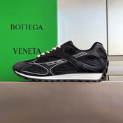 BOTTEGA VENETA 26S SNEAKERS IN BLACK TPU MATERIAL AND MESH FABRIC