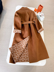 HERMES 25S BELTED CASHMERE PEACOAT 267