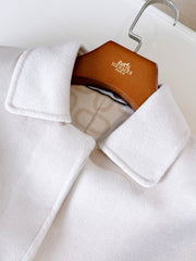 HERMES 25S BELTED CASHMERE PEACOAT 268