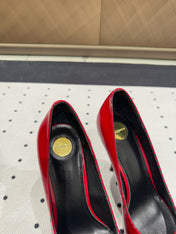 NORMA PUMPS IN RED GLOSSY SHEEPSKIN
